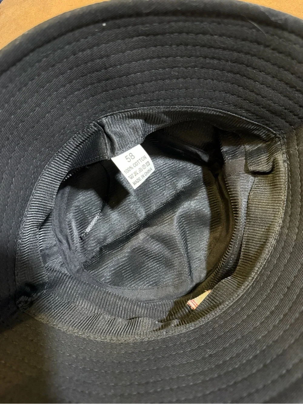 Black Bucket Hat with Embroidered Fries Patch